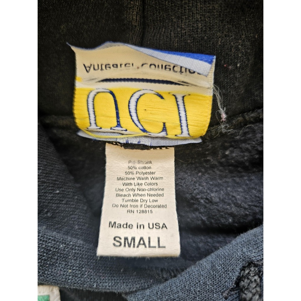 UCI Hoodie Mens Small Black Anteater Collection Pullover Vintage Style Made USA - Picture 6 of 6